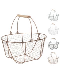 Basket, metal, assorted, 38x25xH23 cm