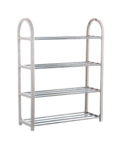 Shoe rack, metal/pp, assorted, 50x18.4xH65 cm