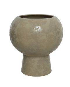 Vazo dekorative, qeramike, rëre, Ø21.5 xH23 cm