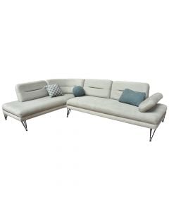 Corner sofa, left, Bonita, textile upholstery, mint, 310x215xH86 cm, bed: 93x260 cm; 200x93 cm