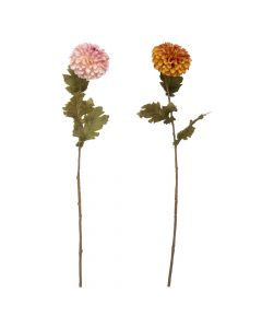 Lule artificiale, Dahlia, poliestër/polietilen/metal, të ndryshme, H65 cm
