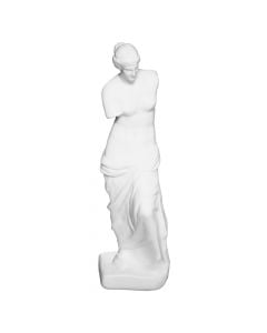Objekt dekorativ, statujë Venus, polirezinë, e bardhë, 11x11xH39 cm