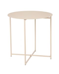 Side table, Mikki, metal, pink matt, Ø45 xH45 cm