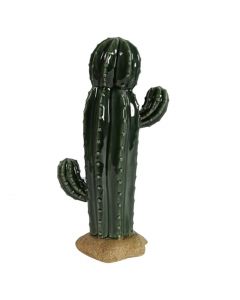 Decorative object, Kaktus, ceramic, green, 18x12.2xH32.5 cm