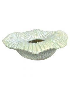 Vazo dekorative, Arum, qeramike, jeshile, 30xH12 cm