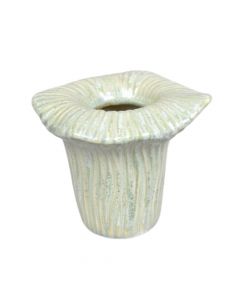 Vazo dekorative, Arum, qeramike, jeshile, 14xH11 cm