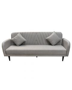 Sofa, 3-seater, Paradise, metal frame, textile upholstery, gray