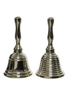 Decorative object, Bell, aluminum, silver, Ø4.5xH8 cm