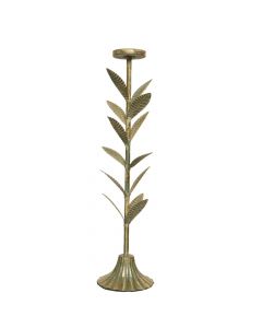 Candle holder, metal, golden, 16x13xH49.5 cm