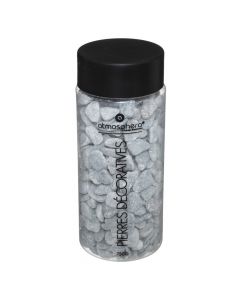Gurë dekorativ, në shishe, 750 ml, gur, gri, 6.5xH16cm