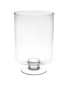 Vazo dekorative, formë cilindër, xham, transparent, 19.9xH30cm