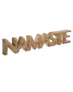 Objekt dekorues, Namaste, dru mango, dru natyral, 54x3.5xH10 cm