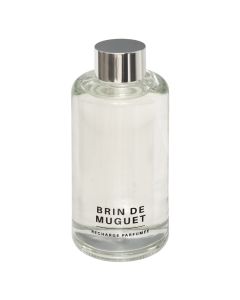 Air freshener refill, Lily, 200 ml, Lily flower scent, glass/oil, blue, 6xH13cm