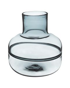 Vazo dekorative, qelq, transparente, 23.5xH24 cm
