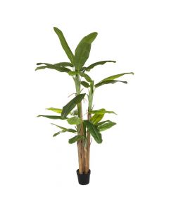 Lule artificiale, Banana Tree, në vazo, polipropilen/Eva, jeshile, 140xH285cm