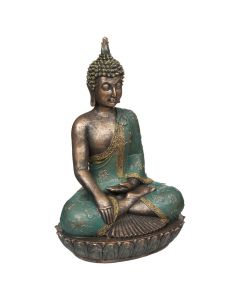 Objekt dekorues, Buda, qeramikë, floriri, 16x13xH25.7 cm