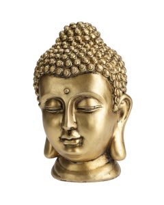 Objekt dekorativ, Buddha, poliston, flori, 15x15xH23.5 cm