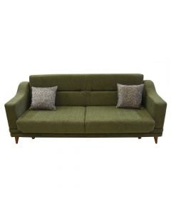 Armchair, 2-seater, Michelin, textile upholstery, green, 215x71x90 cm, bed; 110x180 cm