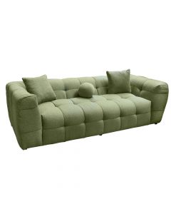 Sofa, 3-seater, Amsterdam, textile upholstery, light green, 235x100xH67 cm