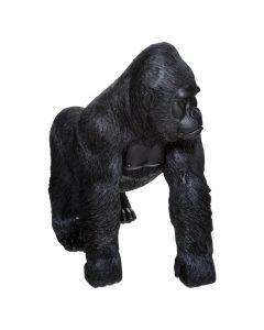 Objekt dekorativ, Gorilla, polirezinë, e zezë, 37.5x35xH22 cm