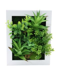 Artificial flower, plastic, green, 20x25 cm