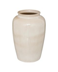 Vazo dekorative, Sea, qeramike, bezhë, Ø20xH29.5 cm