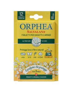 Protector and fragrance, Orphea, for clothes, with floral scent, 12 pieces