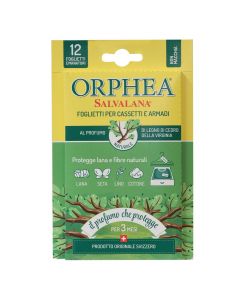 Protector and fragrance, Orphea, for clothes, with wood scent, 12 pieces
