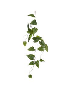 Artificial plant, Philodendron, plastic, green, 115x37xH10 cm