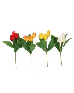 Lule artificiale, Tulip, plastike, të ndryshme, 32 cm