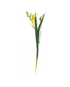 Lule artificiale, Freesia, plastike, e verdhë, 60 cm