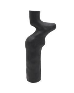 Decorative object, ceramic, black, 14x7x32 cm