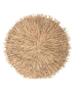 Wall decoration, Raphia, mdf, brown, Ø60 cm