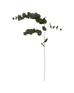 Artificial flower, Eucalyptus, plastic, green, 118 cm