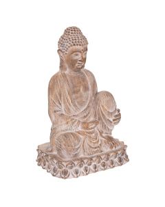 Objekt dekorativ, Buddha, oksid magnezi, bezhë, 42.5x35xH67 cm