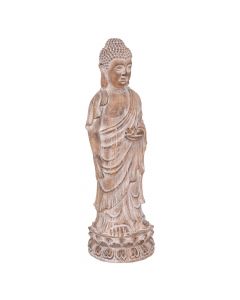 Decorative object, Buddha, magnesium oxide, beige, 30x30xH91 cm