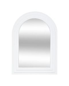 Pasqyrë dekoruese, Emily, mdf, e bardhë, 40xH55 cm