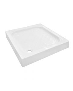 Porcelain shower tray.75x75xH9cm