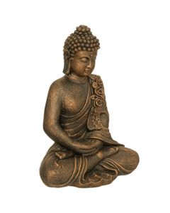 Decorative statue, Buddha, magnesium oxide, bronze, 39x25xH53 cm