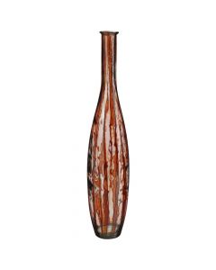 Decorative vase, Palermo, glass, brown, Ø20xH100 cm