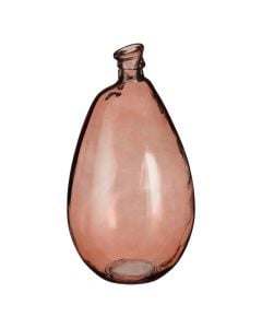 Decorative vase, Pinto, glass, brown, Ø26xH47 cm