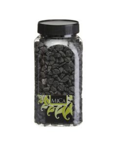 Gurë dekorativ, e zezë, 650 ml, 7.5x7.5xH16 cm