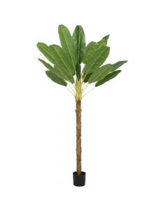 Artificial tree, in pot, Banana, plastic, green, 120x120xH280 cm