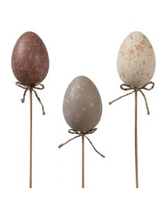 Decorative eggs, polystyrene, assorted, Ø4xH6 cm
