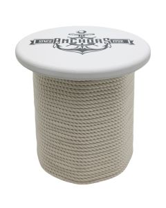 Tavolinë anësore, metalike, e bardhë/blu, 29x29xH32 cm