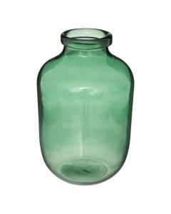 Decorative vase, Green, glass, green, D18xH28cm