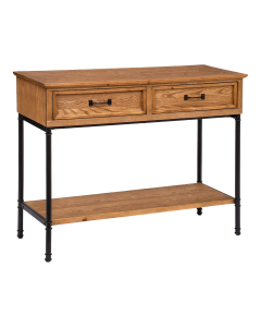 Console table, Danik, mdf/wooden, brown/black, 110x40xH85 cm
