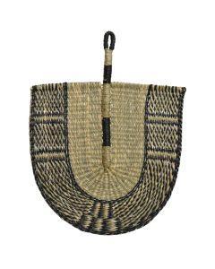 Wall decoration, seagrass, natural/black, 40xH53 cm