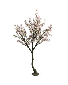 Artificial tree,  Cherry blossom , in pot, plastic, Light pink/ black, 240 cm