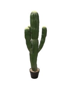 Artificial flower,  Morocco Cereus, in pot, plastic, green/ black, 112 cm